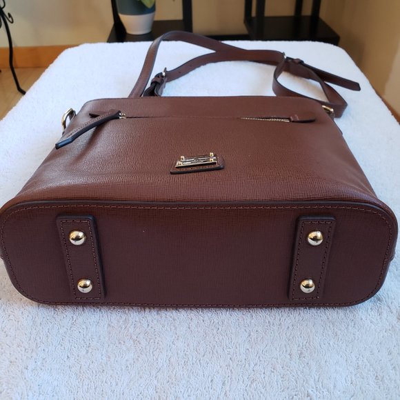 Dooney & Bourke Amber Colored Saffiano Zip Crossbody - Picture 5 of 16